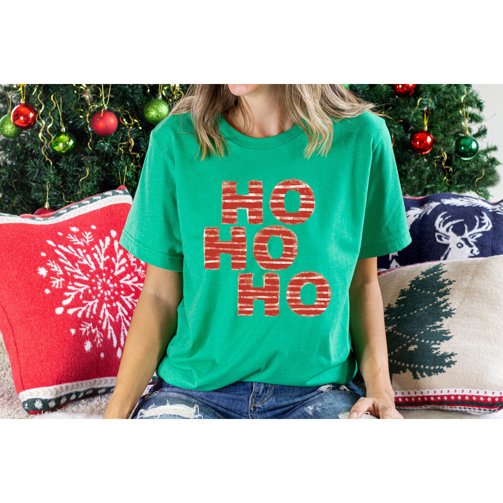 Christmas Ho Ho Ho Shirt, Christmas Women Shirt, Christmas Graphic Tee, Retro Christmas, Xmas Shirt, Santa Ho Ho Ho T shirt - 5.jpg