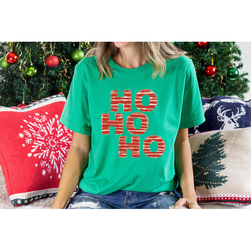 Christmas Ho Ho Ho Shirt, Christmas Women Shirt, Christmas Graphic Tee, Retro Christmas, Xmas Shirt, Santa Ho Ho Ho T shirt - 5.jpg