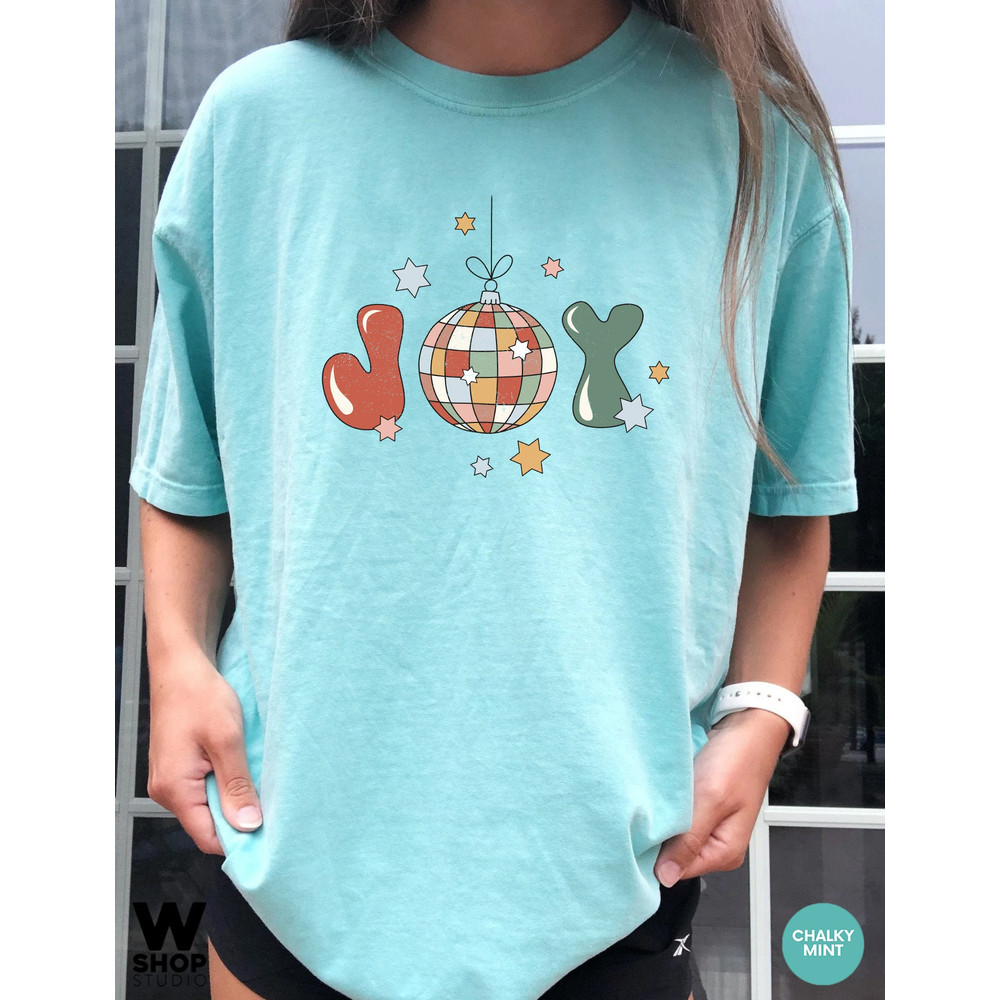 Christmas Joy T shirt, Retro Cute Christmas T-shirt, Vintage Christmas Shirt, Merry Christmas Tee, Xmas shirt - 6.jpg