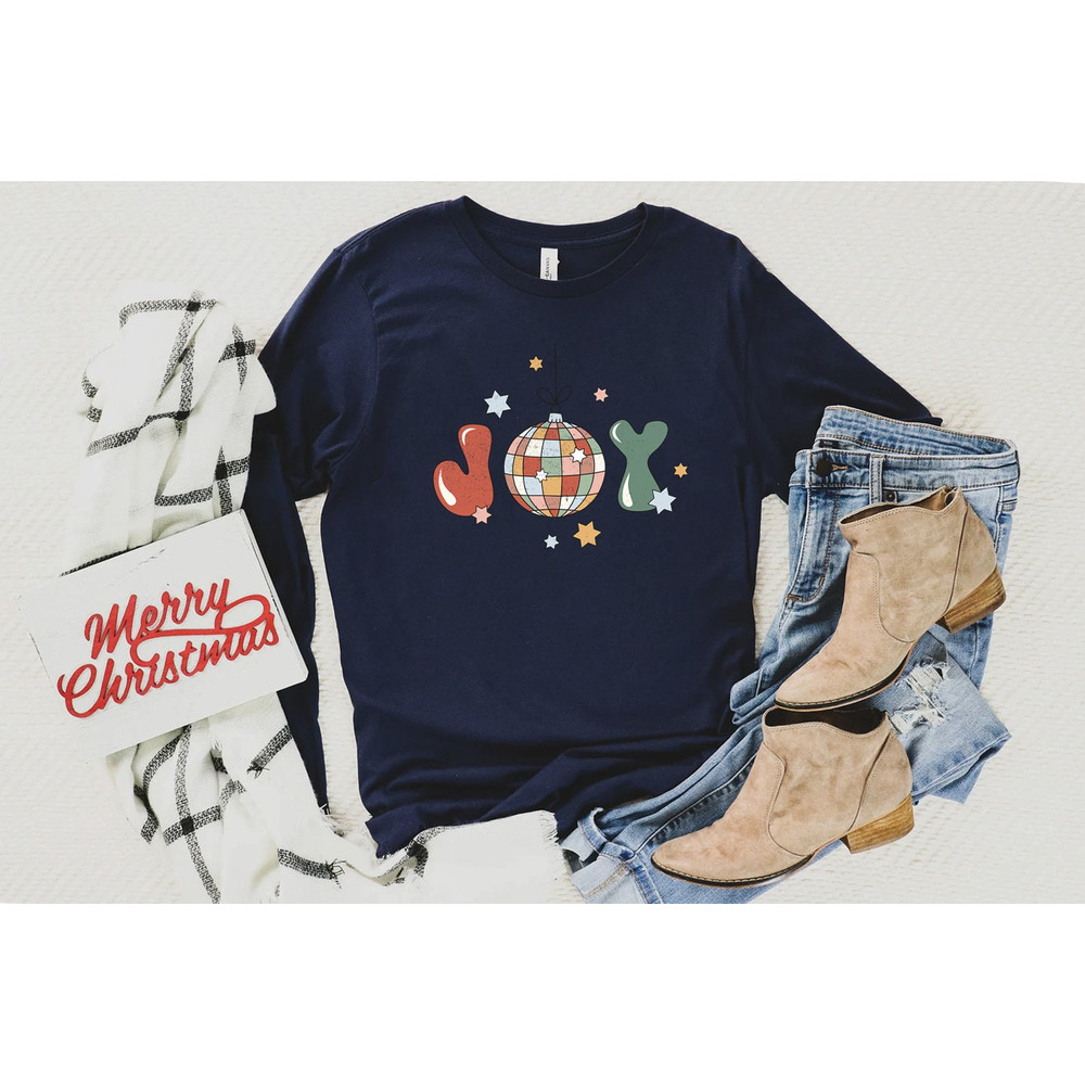 Christmas Long Sleeve Shirt, Holiday Sweatshirt, Joy Sweatshirt, Christmas Winter Sweatshirt, Womens Joy Shirt, Unisex Fit - 2.jpg