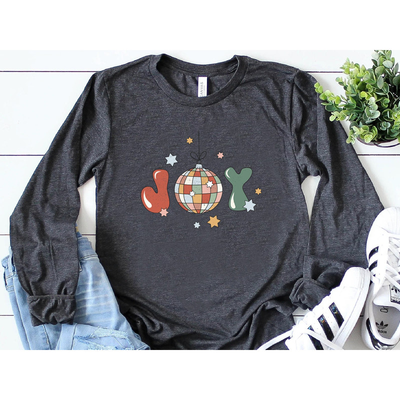 Christmas Long Sleeve Shirt, Holiday Sweatshirt, Joy Sweatshirt, Christmas Winter Sweatshirt, Womens Joy Shirt, Unisex Fit - 3.jpg