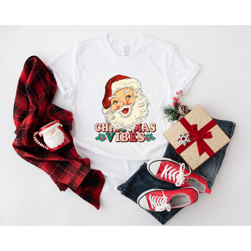 Christmas Santa Shirt, Retro Santa Shirt, Gift For Christmas, Retro Christmas Shirt, Christmas Shirt For Women, Gift For Women, Santa Shirt - 6.jpg