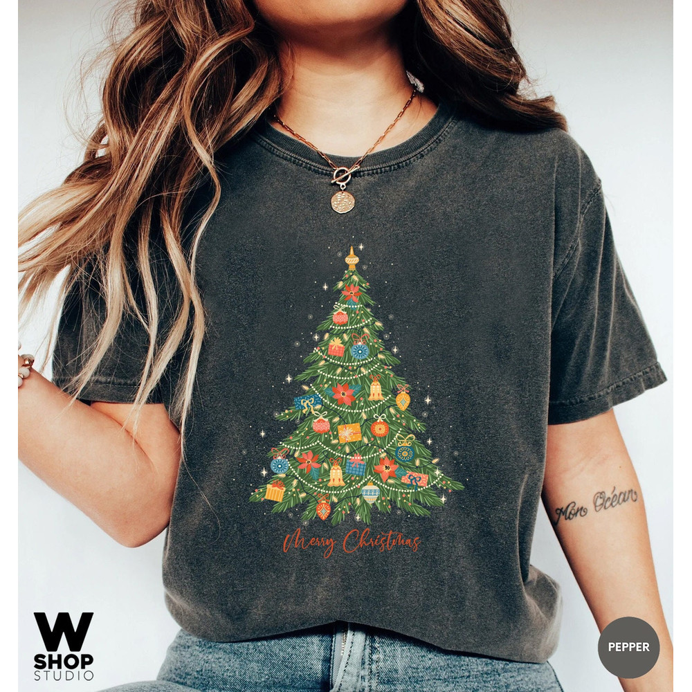 Christmas Trees Shirt, Christmas Shirts for Women, Christmas Tee, Christmas TShirt, Shirts For Christmas, Cute Christmas t-shirt, Holiday - 2.jpg