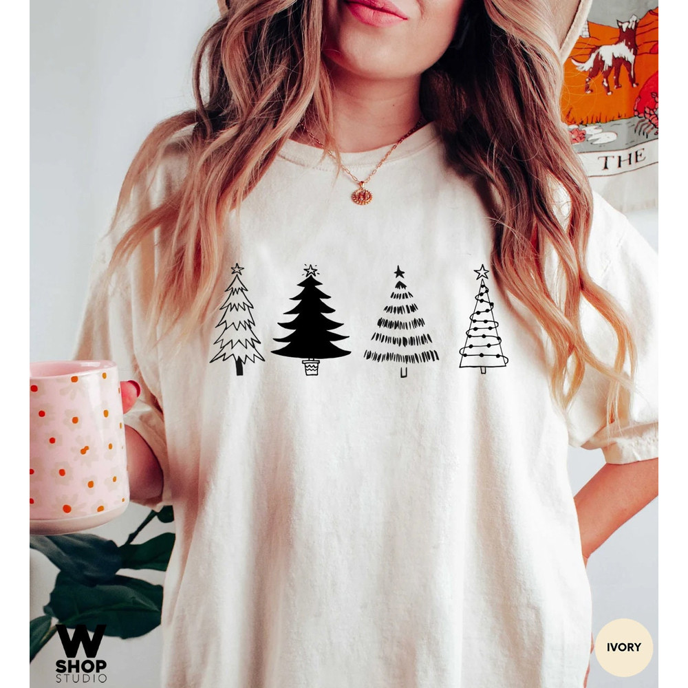 Christmas Trees Shirt, Christmas Shirts for Women, Christmas Tee, Christmas TShirt, Shirts For Christmas,Cute Christmas t-shirt, Holiday Tee - 5.jpg