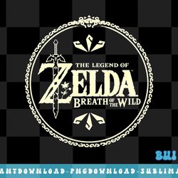 legend of zelda breath of the wild yellow hue logo png, sublimate, digital download