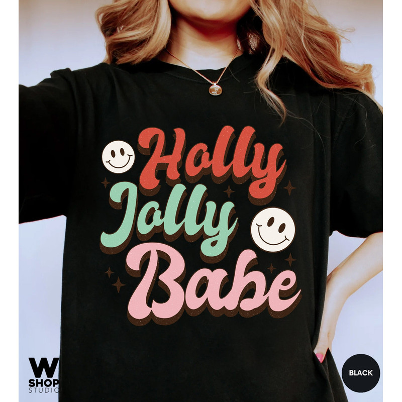 Comfort Colors Holly Jolly Funny Christmas t-shirt, funny chritmas t-shirt, Christmas t-shirt, holiday apparel, Retro Vintage Tee - 6.jpg