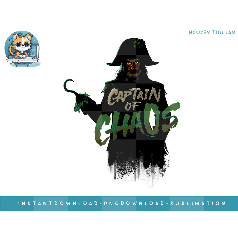 Disney Peter Pan & Wendy Captain Hook Captain of Chaos png, digital prints.jpg