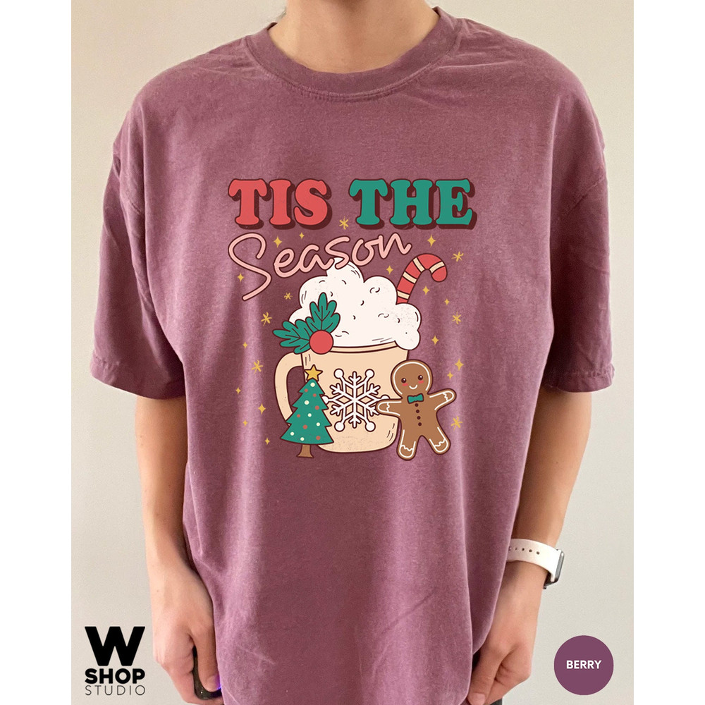Comfort Colors Tis the season Christmas t-shirt, cute Coffee chritmas tee, Christmas tee, holiday apparel, Holiday apparel - 7.jpg