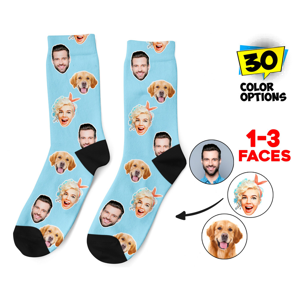 Custom Face Socks, Personalized Photo Socks, Picture Dog Socks, Pet Face on Socks, Customized Funny Photo Gift For Her, Him or Best Friends - 1.jpg
