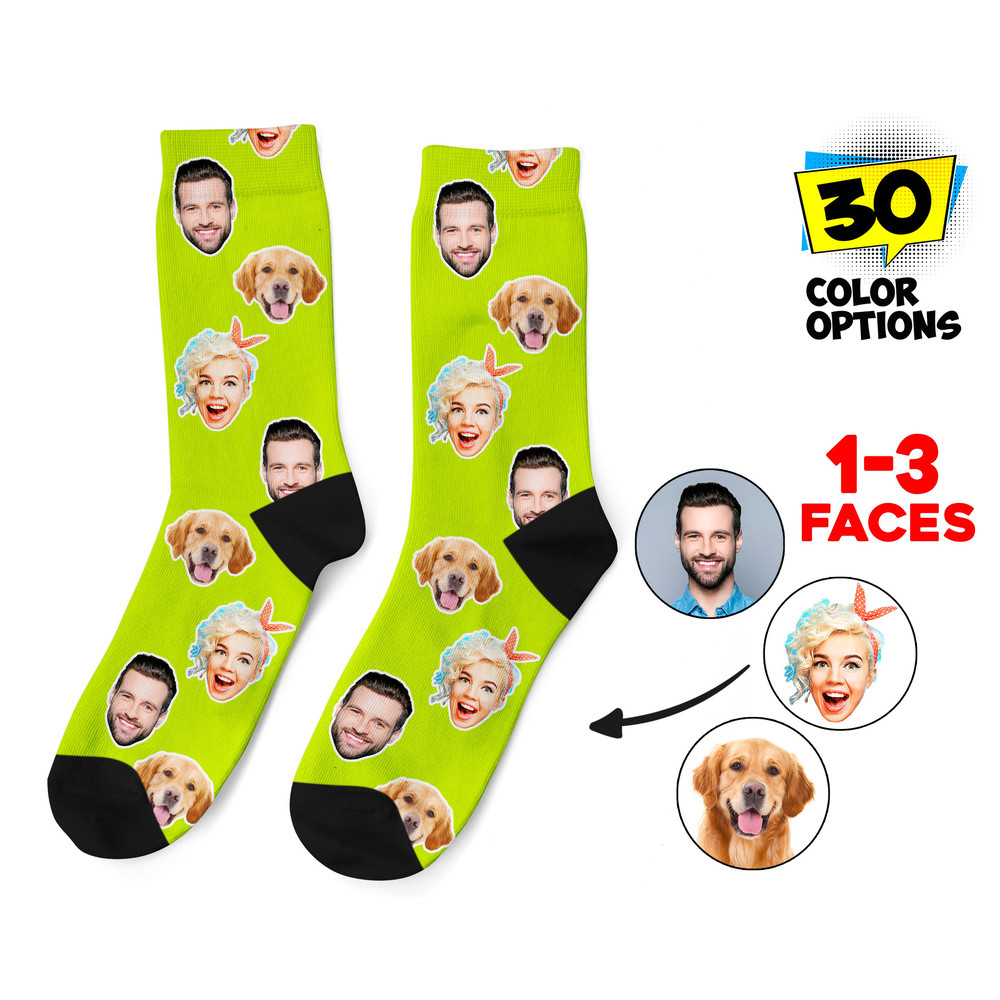 Custom Face Socks, Personalized Photo Socks, Picture Dog Socks, Pet Face on Socks, Customized Funny Photo Gift For Her, Him or Best Friends - 1.jpg