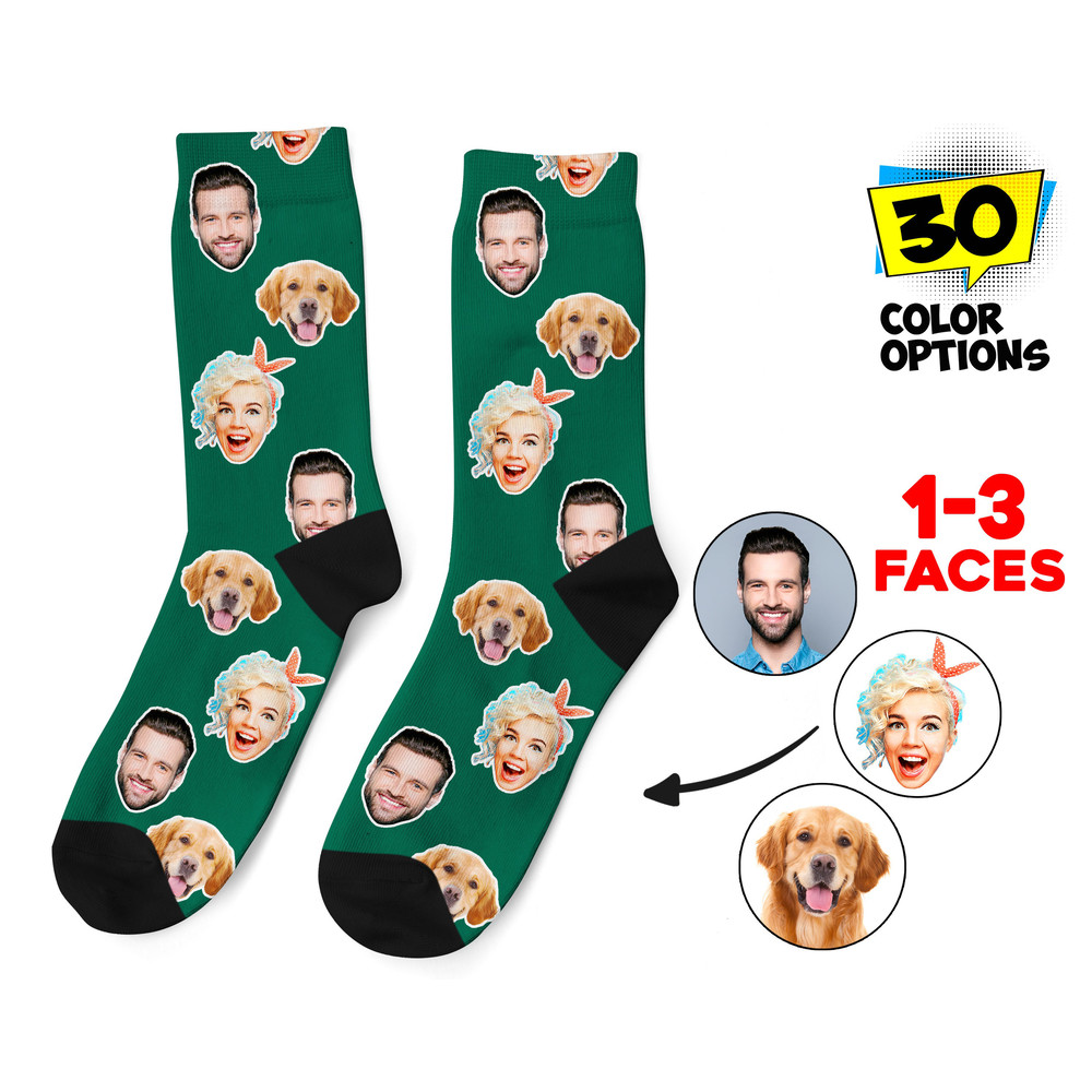 Custom Face Socks, Personalized Photo Socks, Picture Dog Socks, Pet Face on Socks, Customized Funny Photo Gift For Her, Him or Best Friends - 1.jpg