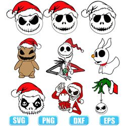 jack skellington christmas svg,svg nightmare before christmas,night before christmas svg