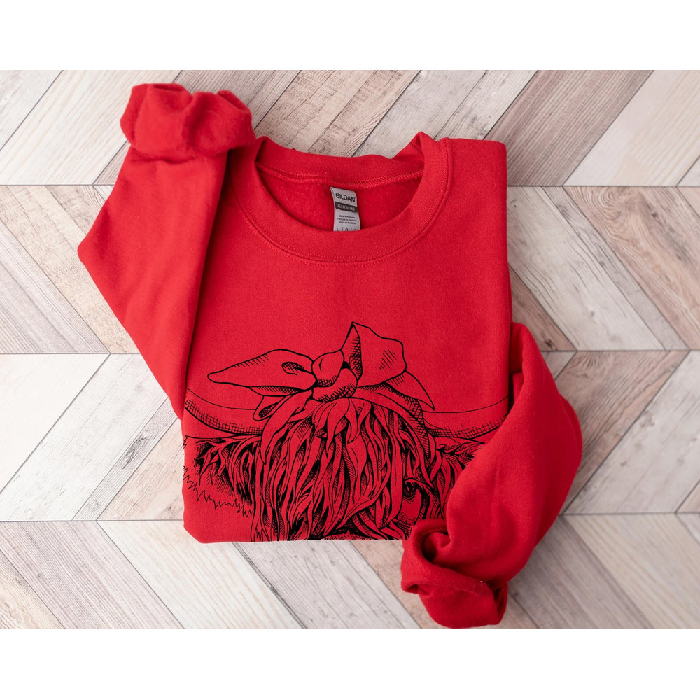 Cute Cow Shirt or Sweatshirt, Heifer Sweatshirt, Highland Cow Shirt, Cow Gifts For Her, Farm T-shirt, Ranch Tee, Farmer, Cowgirl - 6.jpg