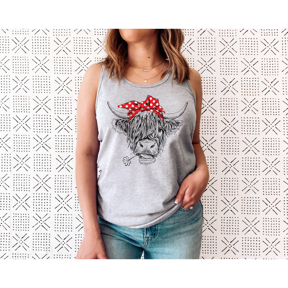 Cute Cow Shirt or Tank Top, Cow Shirt For Mom, Highland Cow Shirt, Cow Gifts For Her, Heifer Shirt, Farm T-shirt, Ranch Tee, Farmer, Cowgirl - 2.jpg