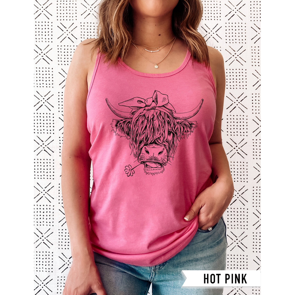 Cute Cow Shirt or Tank Top, Cow Shirt For Mom, Highland Cow Shirt, Cow Gifts For Her, Heifer Shirt, Farm T-shirt, Ranch Tee, Farmer, Cowgirl - 6.jpg