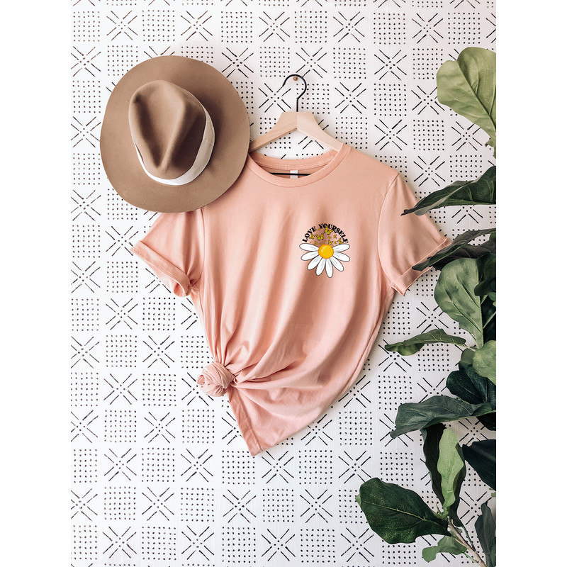 Daisy shirt, Wildflower shirt, boho shirt, floral t-shirt Gift, Birth Month Flower, Gift for sister, Summer Shirt, Women Shirt, Flower Shirt - 3.jpg