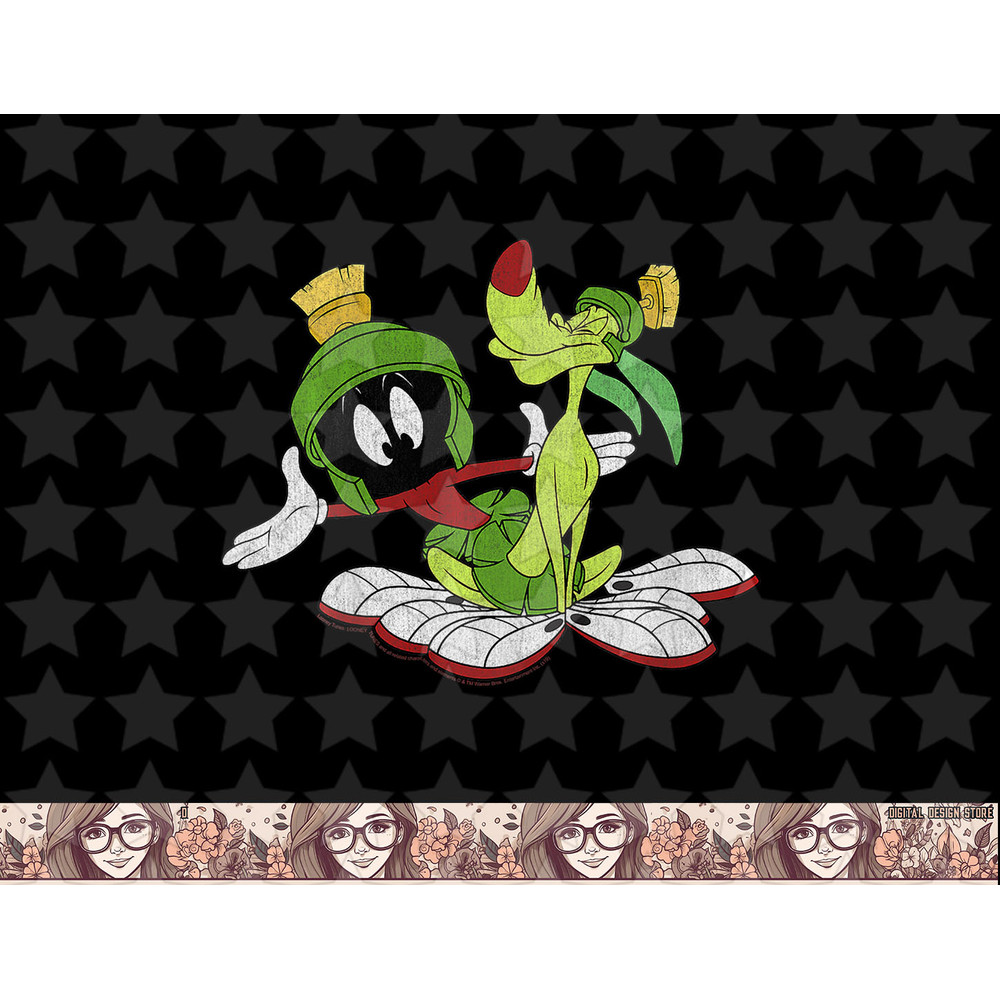 Kids Looney Tunes Marvin The Martian And K-9 Portrait png, sublimation, digital download .jpg
