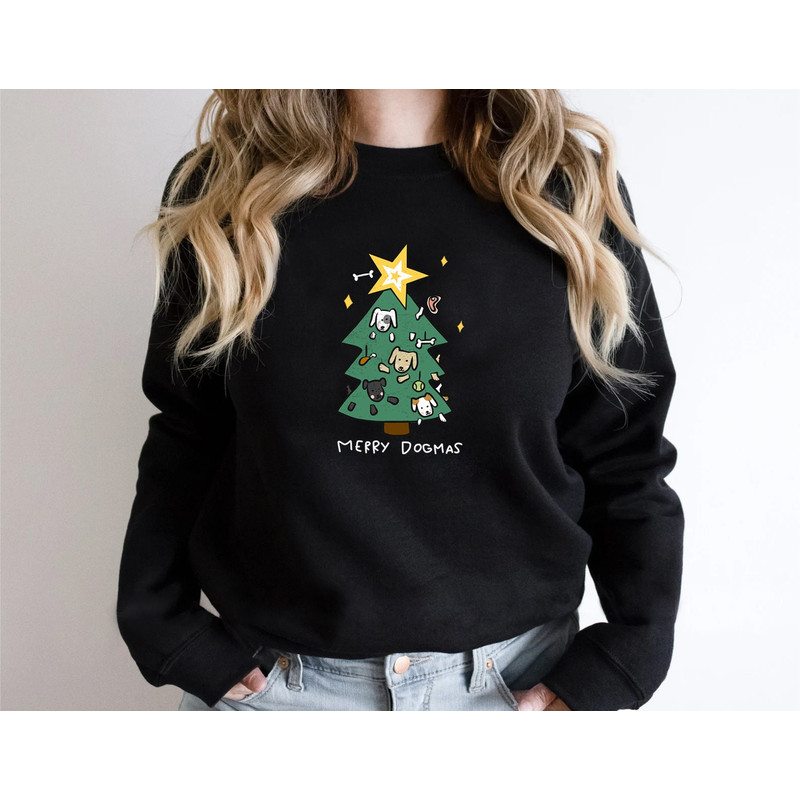 Dog Christmas Tree, Merry Dogmas, Christmas Dog Sweater, Dog Jumper Sweater, Dog Mom Gift, Gifts for Dog Lovers - 5.jpg