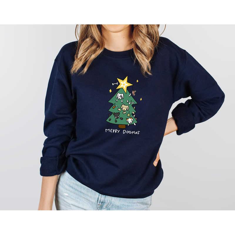 Dog Christmas Tree, Merry Dogmas, Christmas Dog Sweater, Dog Jumper Sweater, Dog Mom Gift, Gifts for Dog Lovers - 7.jpg