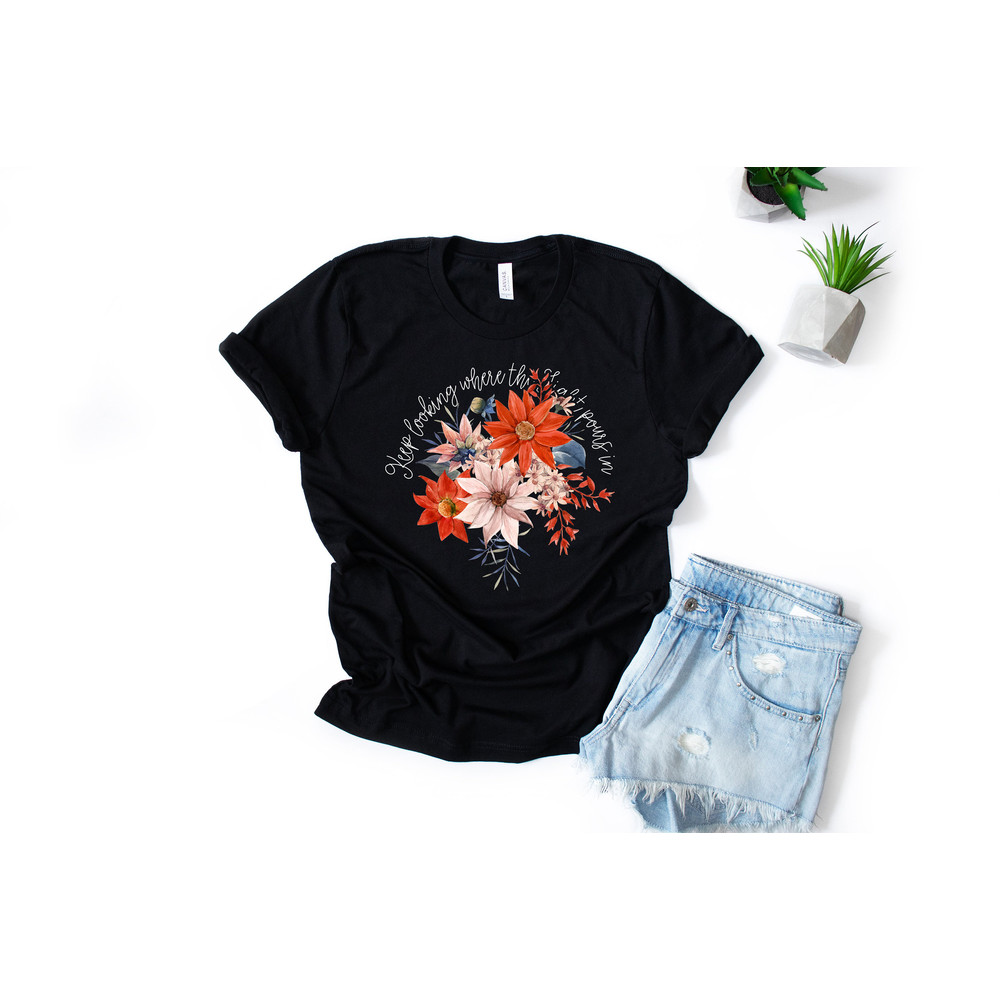 Floral Tshirt, Wild Flowers Shirt, Wildflower Tshirt, Botanical Shirt, Flower Shirt, Nature Lover Shirt, Ladies Shirts, Gift for Womens - 8.jpg