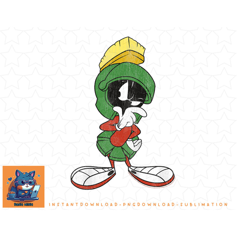 Kids Looney Tunes Marvin The Martian Curious Portrait png, sublimation, digital download.jpg