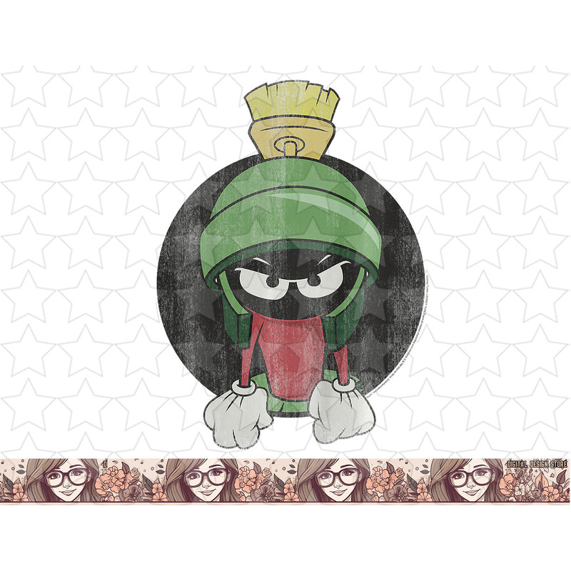 Kids Looney Tunes Marvin The Martian Angry Portrait png, sublimation, digital download .jpg