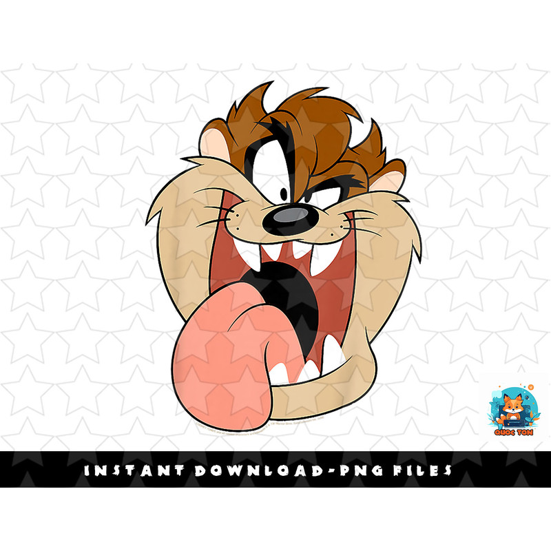 Kids Looney Tunes Tasmanian Devil Classic Cartoon Big Face Youth png, sublimation, digital download.jpg