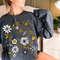 Flower Sweatshirt, Wildflower Women Sweatshirts, Plus Size, Ladies Flower Girl Gifts, Floral Gift, Girlfriend Gift - 2.jpg