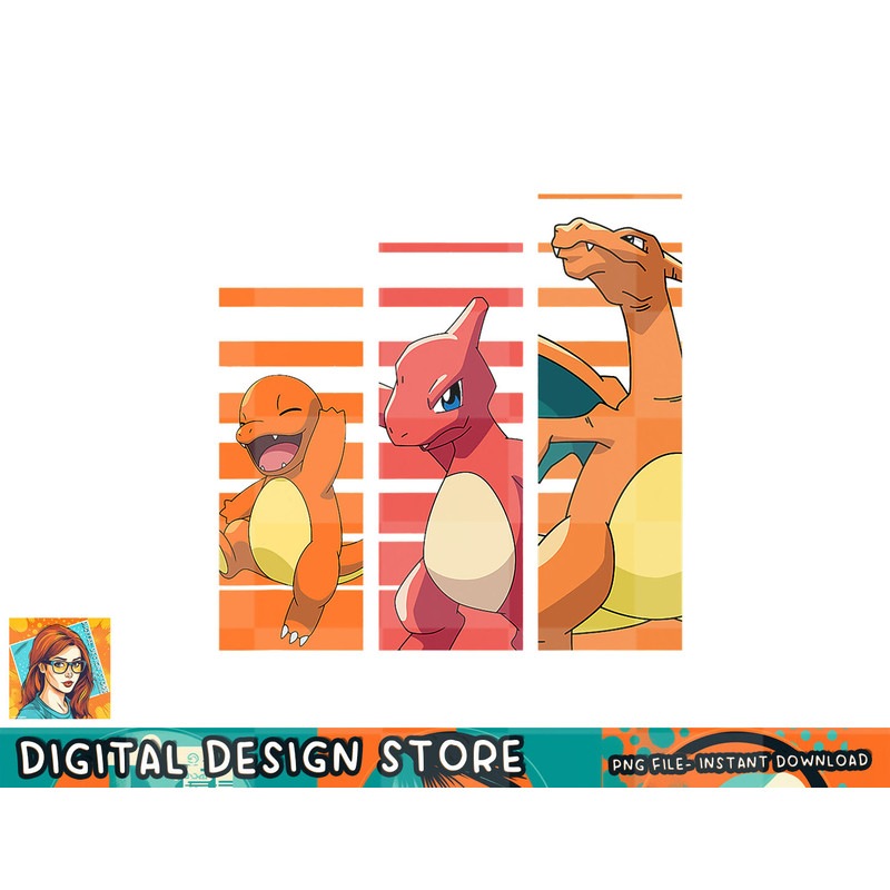 Pokemon - Charmander Evolutions png, digital prints, sublimation.jpg