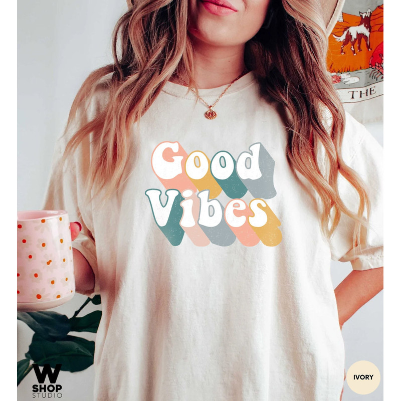 Good Vibes Shirt, Good Vibes Only, Peace Shirt, Retro Shirt, Kindness Shirt, Vintage Shirt, Oversized Sunshine, Hippie Retro Inspired - 6.jpg
