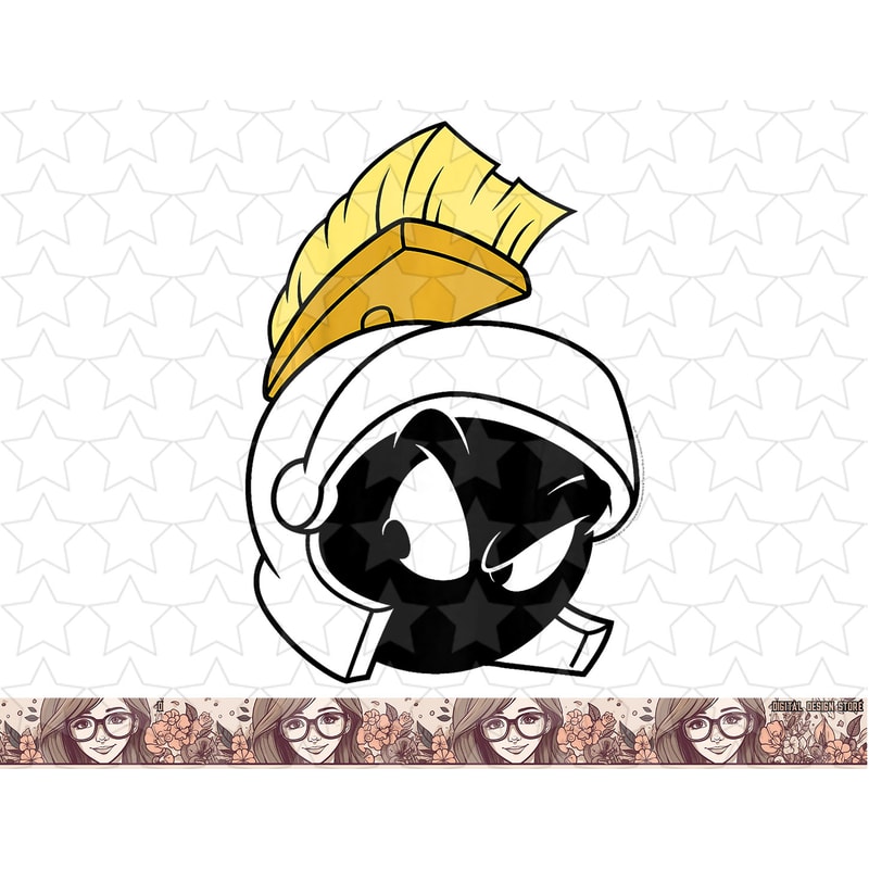 Kids Looney Tunes Marvin The Martian Attitude Big Face png, sublimation, digital download .jpg