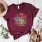 Grow Positive Thoughts Tee, Floral T-shirt, Bohemian Style Shirt, Butterfly Shirt, Trending Right Now, Women's Graphic T-shirt, Love Tee - 3.jpg