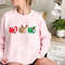 HO HO HO Sweatshirt, Merry Christmas Tree Hoodie, Unisex Adult Funny Holiday shirt, Vintage Merry and Bright Xmas Crew tee - 5.jpg