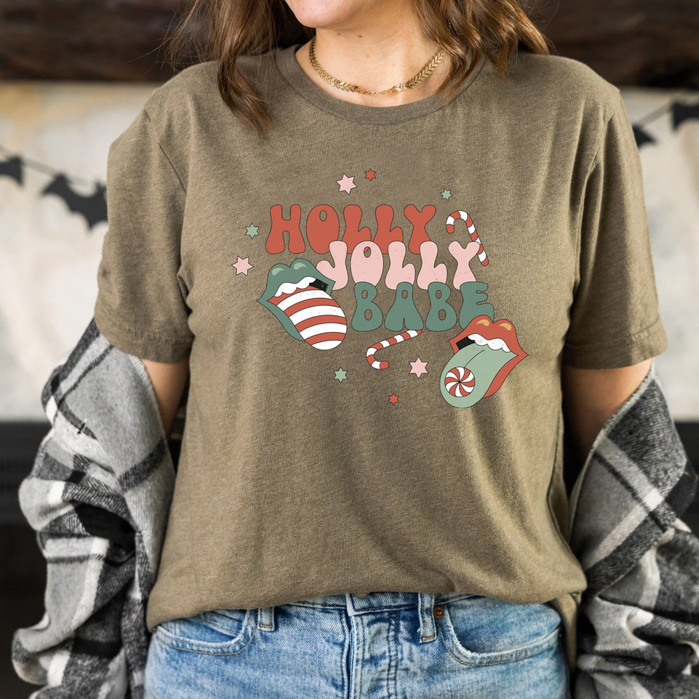 Holly Jolly Babe Christmas Shirt, Christmas Shirt, It is the Most Wonderful Time Of The Year, Matching Family Shirt, Family Matching Tee - 5.jpg
