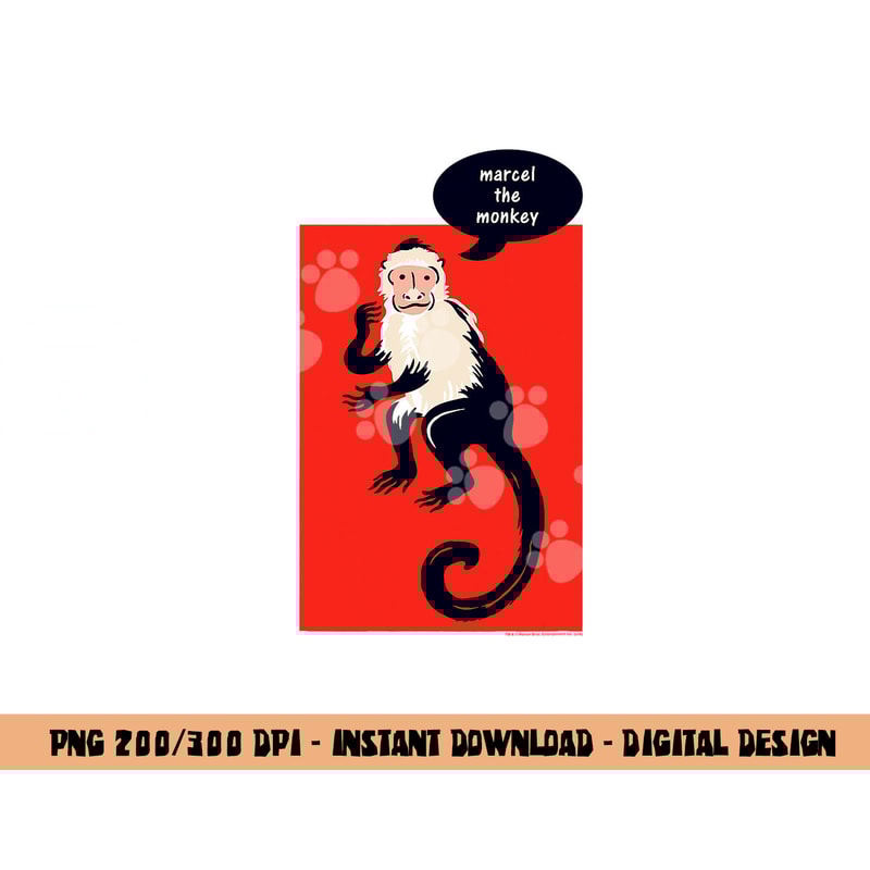 Friends Marcel the Monkey png, sublimation .jpg