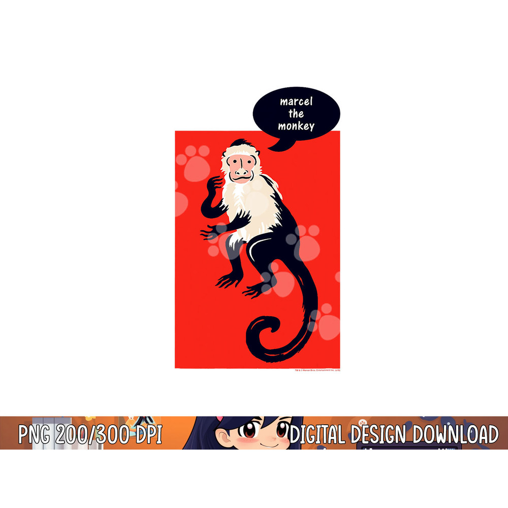 Friends Marcel the Monkey png, sublimation .jpg