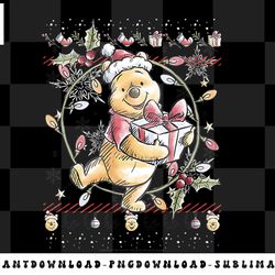 disney christmas winnie the pooh ugly sweater png, sublimation, digital download