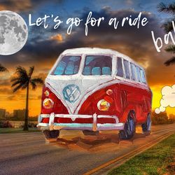 digital card to download painting creeting card