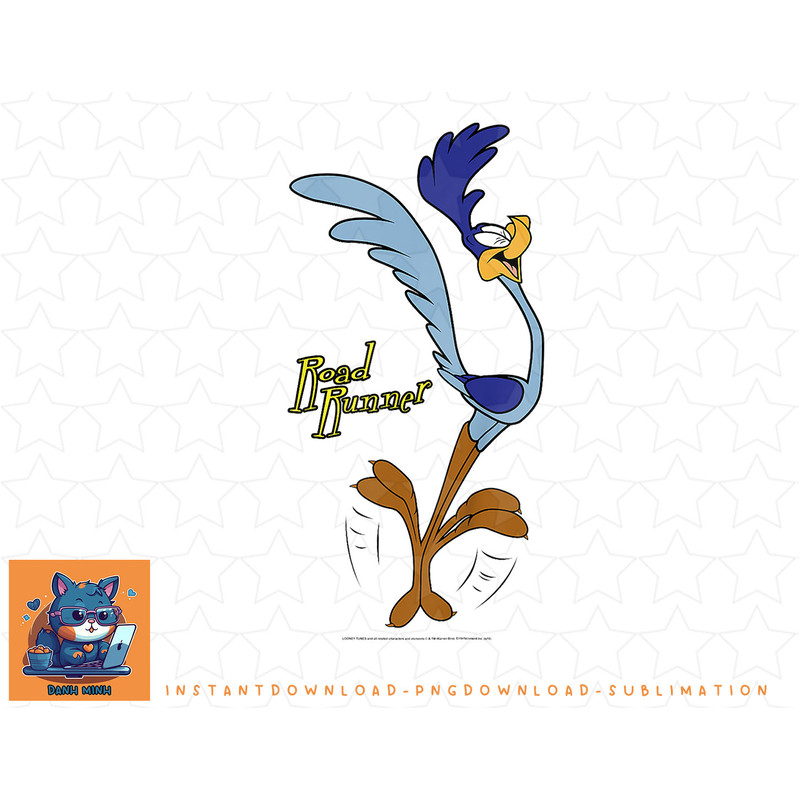 Kids Looney Tunes Road Runner Happy Portrait png, sublimation, digital download.jpg