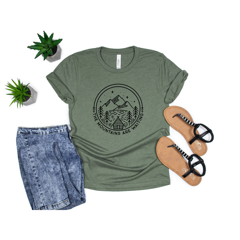 Mountains Tee T-Shirt - Camp Shirt - Hiking Shirt - Mountain Shirt Mountains Shirt - Camping Shirt - Nature Shirt - Mountains Calling - 6.jpg