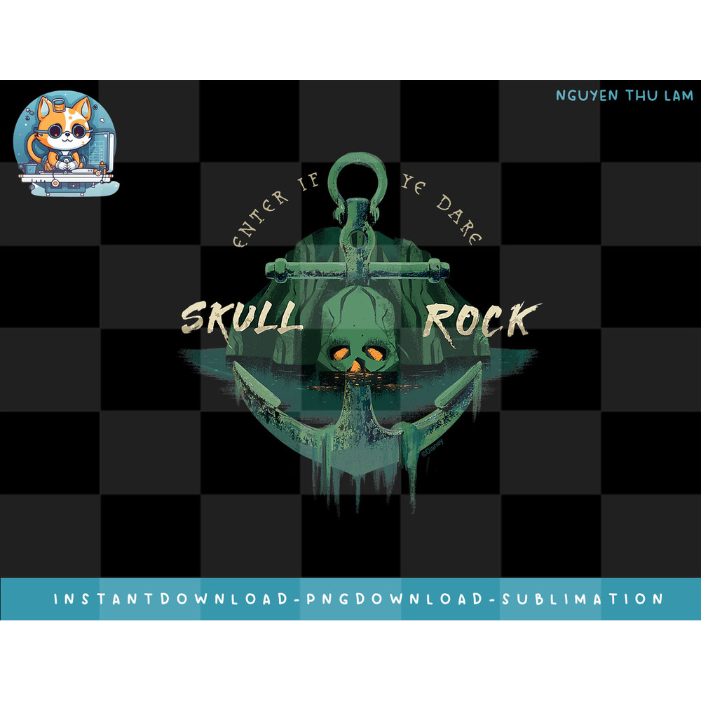 Disney Peter Pan & Wendy Skull Rock Enter if Ye Dare Disney png, digital prints.jpg
