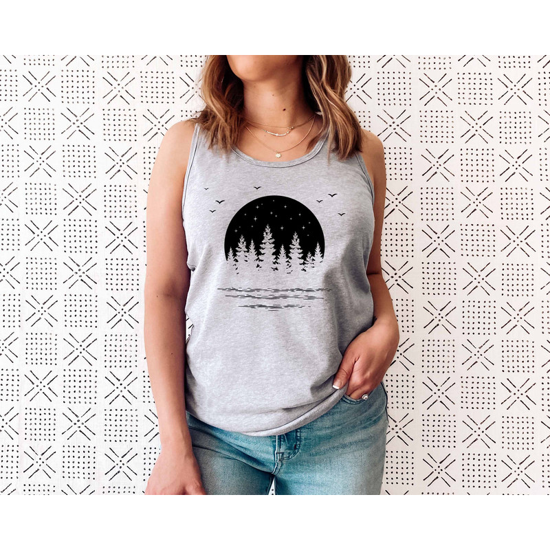 Nature Tank Top for Women, adventure tank, get outdoors graphic tee, travel tank, womens tank, hiking, mountains, hiker top - 2.jpg