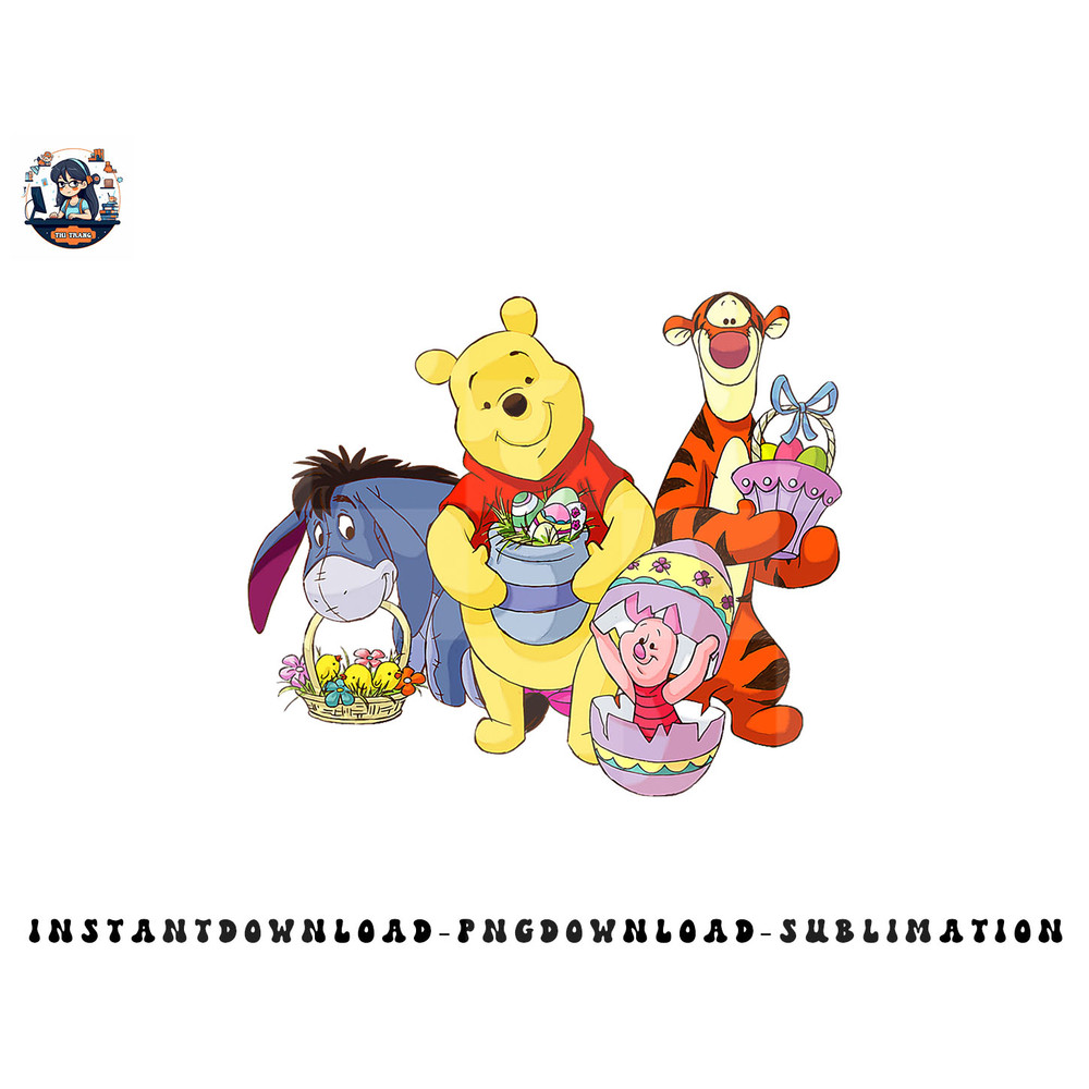 Disney Easter Winnie The Pooh png, sublimation, digital download.jpg