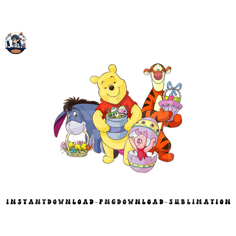 Disney Easter Winnie The Pooh png, sublimation, digital download.jpg