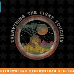 disney lion king everything the light touches circle png, sublimation, digital download