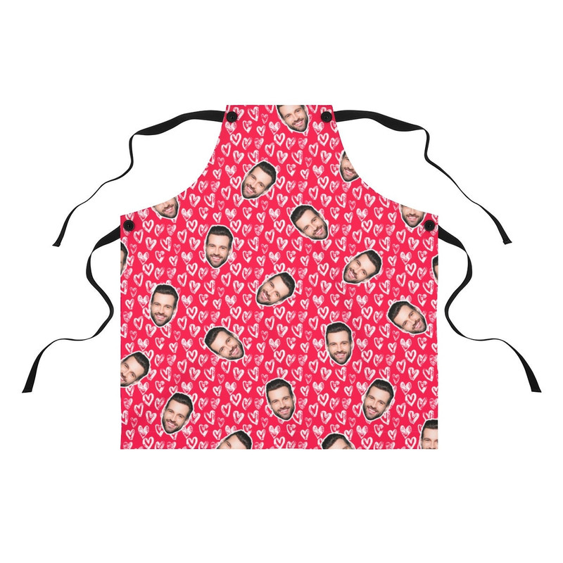 Personalized Faces Apron Custom Photo Apron Love Valentines Day Funny Crazy Face Kitchen Apron Personalized Kitchen Custom Picture Chef Gift - 3.jpg
