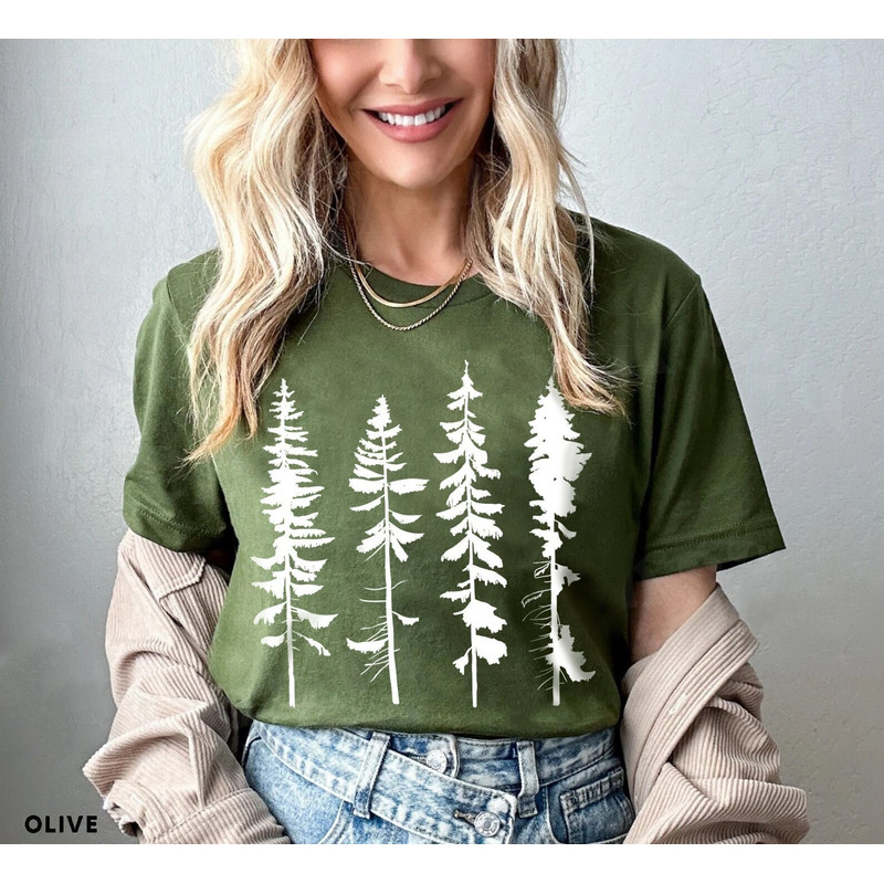 Pine Tree Shirt, Pine Tree T Shirt, Camping Shirt, Hiking Shirt, Adventure Shirts, Nature Lover Gift, Outdoors Shirt - 1.jpg