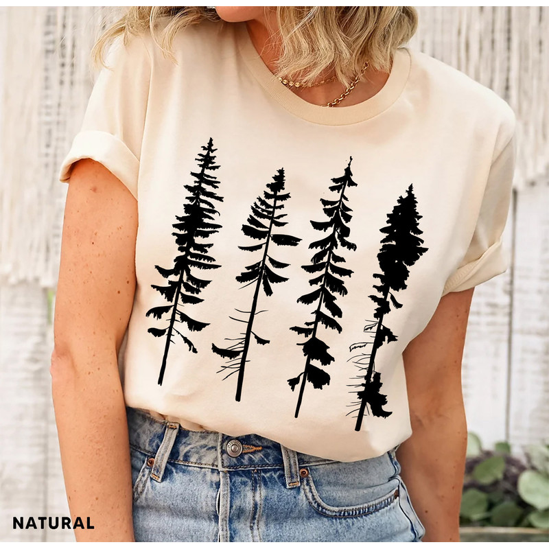 Pine Tree Shirt, Pine Tree T Shirt, Camping Shirt, Hiking Shirt, Adventure Shirts, Nature Lover Gift, Outdoors Shirt - 2.jpg