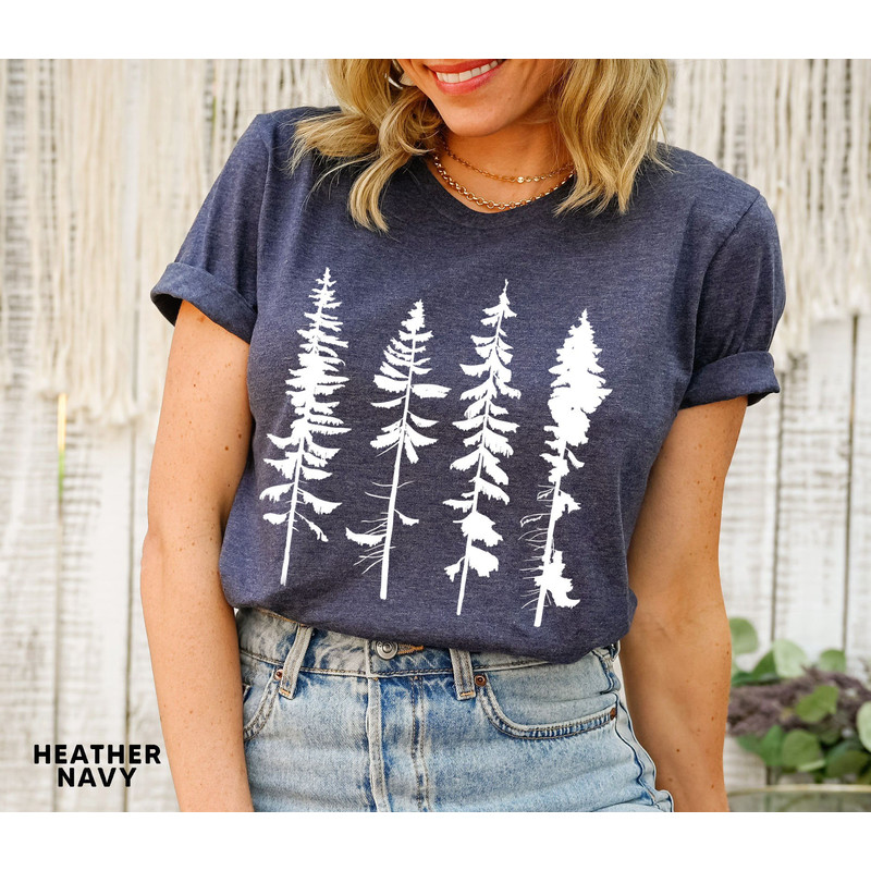 Pine Tree Shirt, Pine Tree T Shirt, Camping Shirt, Hiking Shirt, Adventure Shirts, Nature Lover Gift, Outdoors Shirt - 3.jpg