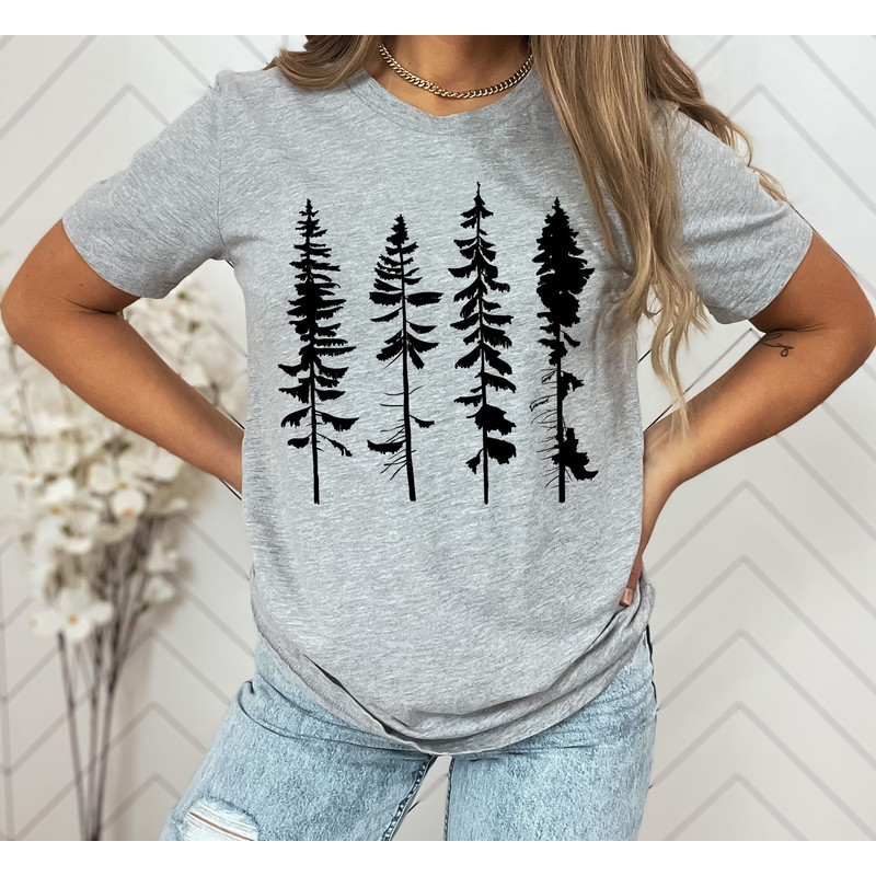 Pine Tree Shirt, Pine Tree T Shirt, Camping Shirt, Hiking Shirt, Adventure Shirts, Nature Lover Gift, Outdoors Shirt - 8.jpg